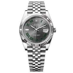 Rolex Datejust 41 Wimbledon with Fluted Bezel & Jubilee Bracelet