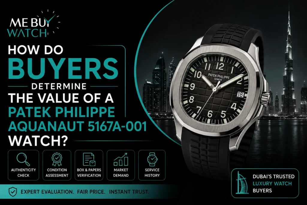 How Do Buyers Determine the Value of a Patek Philippe Aquanaut 5167A-001 Watch